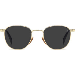 David Beckham DB1228/S RHL84 Ανδρικά Γυαλιά Ηλίου Aviator Μεταλλικά Χρυσά με Μαύρο Φακό