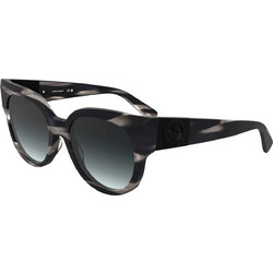Longchamp LO779S-8 Γυναικεία Γυαλιά Ηλίου Πεταλούδα Κοκάλινα Μαύρα με Μαύρο Φακό