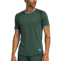 Wilson Μπλούζα Κοντομάνικη Court Performance Crew Ανδρικό Αθλητικό T-Shirt Χακί WM00310411