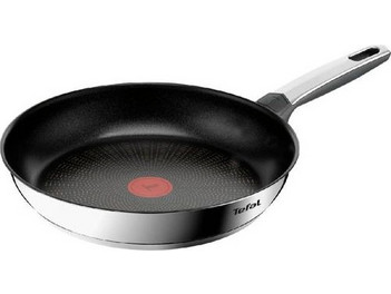 Tefal Emotion+ Τηγάνι Ανοξείδωτο Αντικολλητικό με Καπάκι 28cm E32706