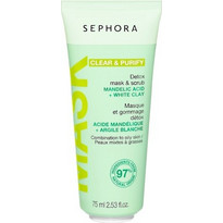Sephora Clear & Purify Κρεμώδης Μάσκα Προσώπου με Άργιλο 75ml