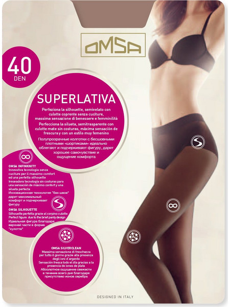 Omsa Καλσόν Σύσφιξης 40 Den Daino Μπεζ 4068