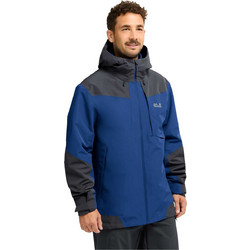 Jack Wolfskin Ανδρικό Μπουφάν Χειμωνιάτικο Puffer Μπλε A65806-C0631