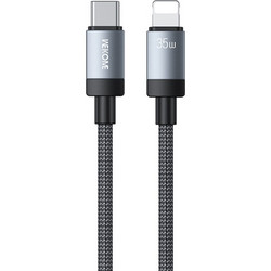 WK WDC-99 Braided USB-C to Lightning Cable 35W 1m Black