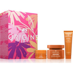 Origins GinZing Glow-Boosting Serum 15ml + Brightening Eye Cream 5ml + Energizing Rich Cream 50ml