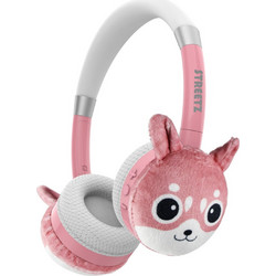 Streetz BT20 Ασύρματα Bluetooth Παιδικά Ακουστικά On Ear με Noise Cancelling Φούξια
