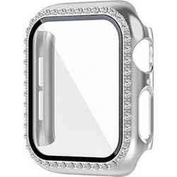 Leewello LW-410 Πλαστική Θήκη με Προστασία Οθόνης για Apple Watch Ultra 49mm Ασημί