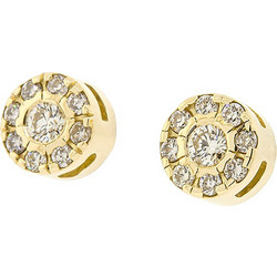 Million Diamonds Γυναικεία Σκουλαρίκια Καρφωτά από Xρυσό 18K με Διαμάντι SK23833