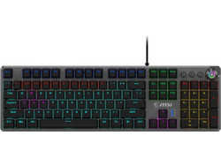 MSI Forge GK310 Μηχανικό Gaming Πληκτρολόγιο με Custom Red Διακόπτες RGB Black