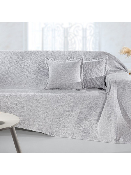 Guy Laroche Ριχτάρι Διθέσιου Καναπέ 180x250 Soho Silver