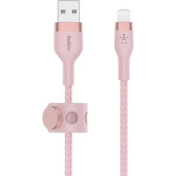 Belkin CAA010bt2MPK Braided USB-A to Lightning Cable 2m Pink