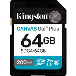 Kingston Canvas Go! Plus Gen4 microSDXC 64GB Class 10 U3 V30 UHS-I 200MB/s