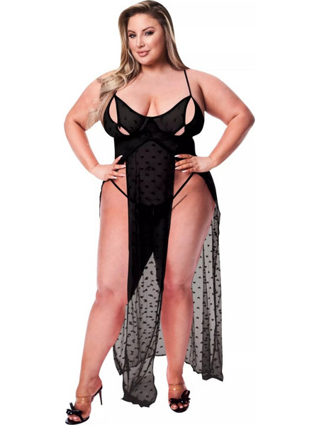 Baci Sexy Φόρεμα See Through Μαύρο 4890808261880
