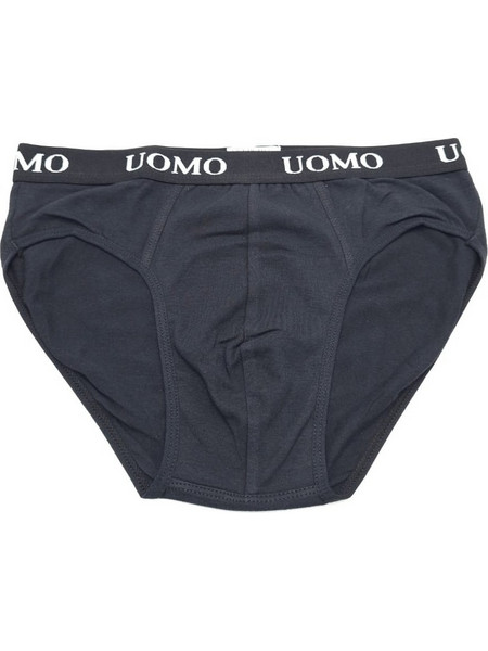 Uomo Ανδρικό Σλιπ Βαμβακερό Μαύρο 1017