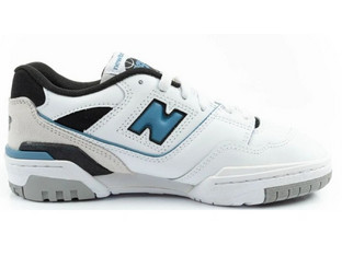 New Balance 550 Παιδικά Sneakers Λευκά Πετρόλ GSB550EF