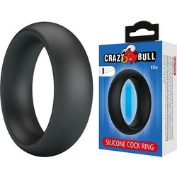Crazy Bull Elio Ελαστικό Δαχτυλίδι Πέους Σιλικόνης 50mm Μαύρο