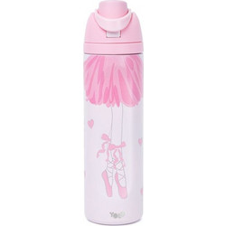 Yolo Ballet Παιδικό Παγούρι Θερμός BPA Free Ροζ 700ml