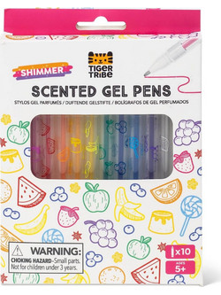 Tiger Tribe Σετ Στυλό Gel Πολύχρωμο με Glitter 10τμχ 551490