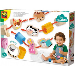 SES Creative Farm Animals Lacing Sensory Beads 18+ Μηνών