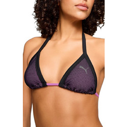 Puma Bikini Top Τριγωνάκι Μαύρο Μωβ 701237615-002