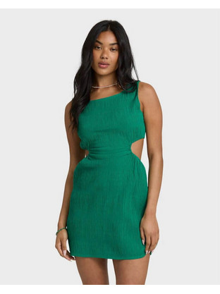 Billabong Wavy Days Mini Καλοκαιρινό Βραδινό Φόρεμα Πράσινο 24B133528-CLI