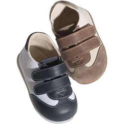 Babywalker Βαπτιστικά Sneakers Αγκαλιάς για Αγόρι Δερμάτινα Μπεζ PRI2039