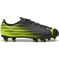 Puma Attacanto ΙΙ FG/AG 108496-09 Παιδικά Ποδοσφαιρικά Παπούτσια με Τάπες Μαύρα Lime