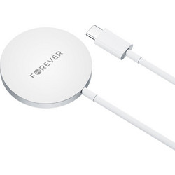 Forever MAWC-100 Magsafe Ασύρματος Φορτιστής με Καλώδιο USB-C 15W