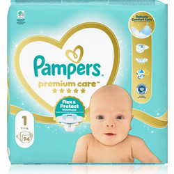 Pampers Premium Care Πάνες No1 2-5kg 94τμχ