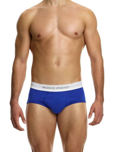 Modus Vivendi Right Fly Ανδρικό Σλιπ Βαμβακερό με Άνοιγμα Royal Blue 12412