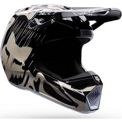 Fox Racing V1 Diffuse SE Black Silver Κράνος Μηχανής Motocross