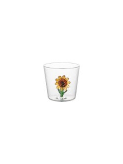 i-Total Ποτήρι Νερού Γυάλινo In-Glass Sunflower