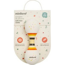 Miniland Soft Duo Κουδουνίστρα Μαράκα για Νεογέννητα