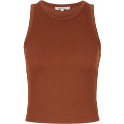 Tom Tailor Γυναικείο Καλοκαιρινό Crop Top Ριπ Καφέ 1031492-29566