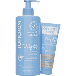 Topicrem Baby Ultra-Moisturising Body Milk 500ml + Baby Cleansing Shower 75ml