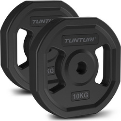 Tunturi Σετ Δίσκοι Rubber Cover 2x10kg Φ30mm