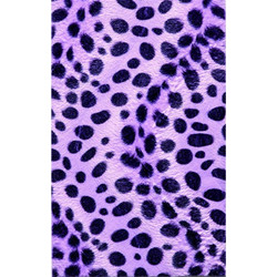 Folia Δαλματίας Χαρτί Βελουτέ Μωβ Animal Print 50x70cm 5τμχ 55515