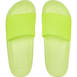 DC Γυναικείες Παντόφλες Καλοκαιρινές Flatforms Lime ADJL100026-YEL