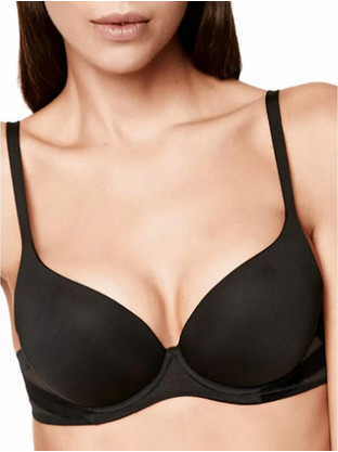 Lormar Σουτιέν Balconette Push Up με Μπανέλα Μαύρο 1907