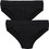 Minerva Ανδρικά Σλιπ Βαμβακερά Μαύρα 2Pack 90-21032