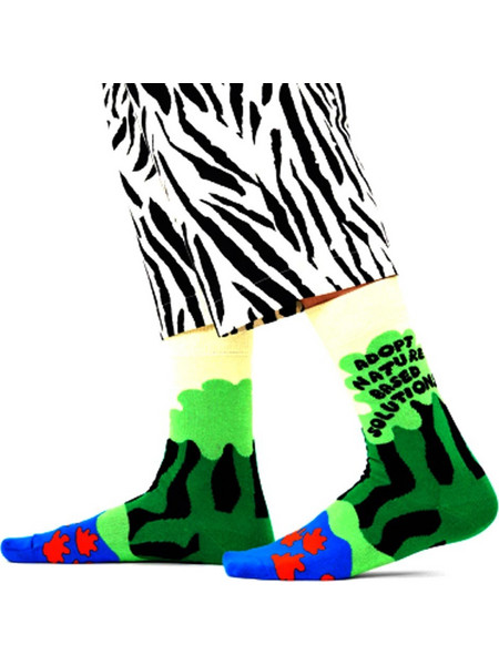 Happy Socks Adopt Nature Ανδρικές Κάλτσες Ψηλές με Σχέδια Πολύχρωμες NAT01-0200