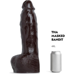 Mr. Hankeys Toys Tha Masked Bandit Ρεαλιστικό Dildo με Βεντούζα & Όρχεις 43cm Μαύρο