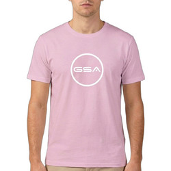 GSA Ροζ Ανδρικό Αθλητικό T-Shirt Ροζ 17-2608