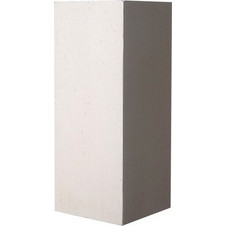 Supergreens Rocky Γλάστρα Τετράγωνη Πήλινη Γκρι 27x27x60cm B-8050-8