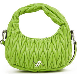 Verde Γυναικεία Τσάντα Χειρός από Δερματίνη Lime 01-0001730
