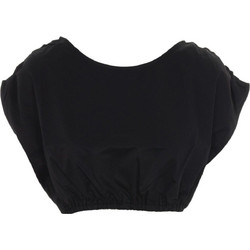 Kendall + Kylie Γυναικείο Καλοκαιρινό Crop Top Μαύρο KKW3814018