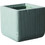 Supergreens Stripe XL Γλάστρα Τετράγωνη Πήλινη Πράσινο Mint 38cm D-2050-8