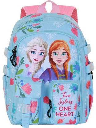 Karactermania Frozen 2 Heart Σχολική Τσάντα Πλάτης Δημοτικού Γαλάζια 09432