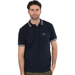 Double Ανδρική Μπλούζα Polo Κοντομάνικη Navy Μπλε 261PS-3077