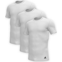 Adidas Active Core Κοντομάνικα Ανδρικά Φανελάκια Βαμβακερά Σετ 3Pack Λευκά 4A1M04-100
